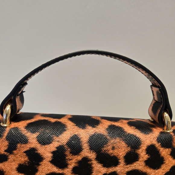 NWOT Fashion Nova Leopard Print Box Clutch Handbag - Picture 8 of 13